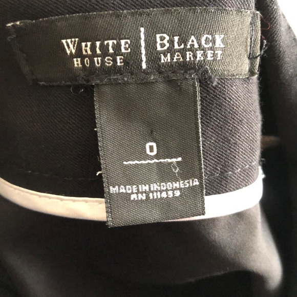 White House Black Market Black Ruffle Skirt - Picture 7 of 8